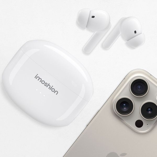 imoshion Aura Pro Draadloze In-ear Oordopjes - Active Noise Cancelling (ANC) - Wit