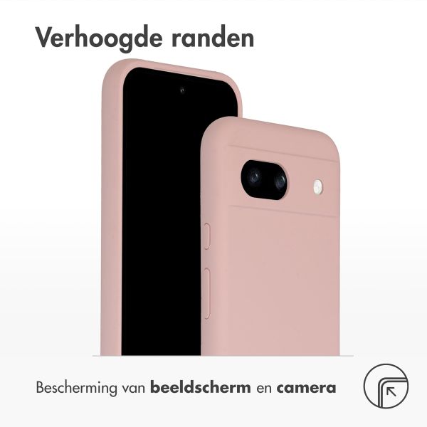 Accezz Liquid Silicone Backcover Google Pixel 8a - Roze