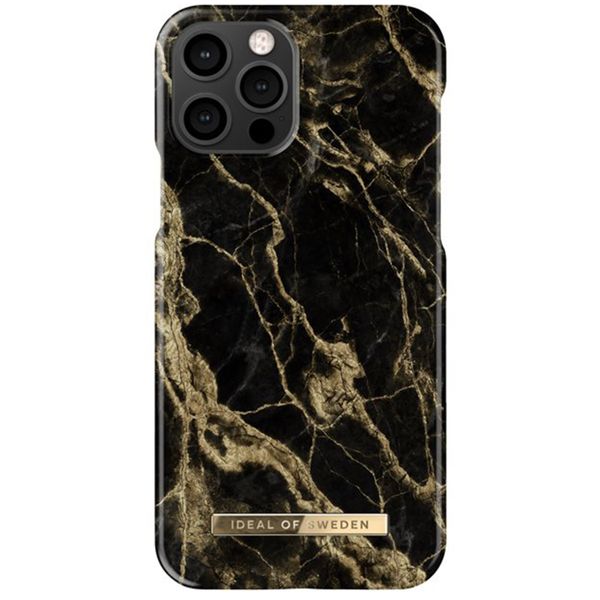 iDeal of Sweden Fashion Backcover iPhone 12 (Pro) - Golden Smoke Marble