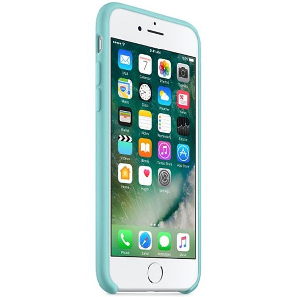 Apple Silicone Backcover Apple iPhone SE (2022 / 2020) / 8 / 7 - Sea Blue
