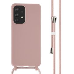 imoshion Siliconen hoesje met koord Samsung Galaxy A33 - Sand Pink