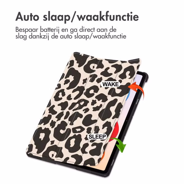 imoshion Design Trifold Bookcase Xiaomi Redmi Pad 2 Pro - Leopard