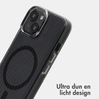 Accezz Lite Backcover met MagSafe | Fluted | Apple iPhone 13 - Zwart