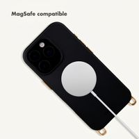 Selencia Rivièra MagSafe Back Cover with detachable hooks Apple iPhone 16 Pro Max - Velvet Black