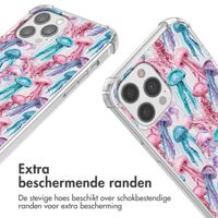 imoshion Design hoesje met koord iPhone 12 (Pro) - Jellyfish Watercolor