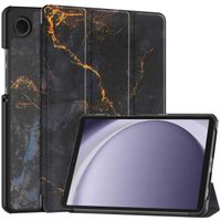 imoshion Design Trifold Bookcase Samsung Galaxy Tab A11 / A9 8.7 inch - Black Marble