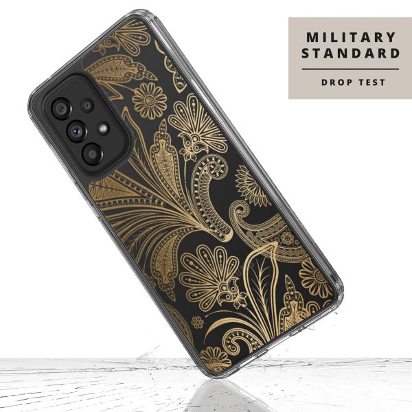 Selencia Fashion Extra Beschermende Backcover Samsung Galaxy A33 - Paisley Gold