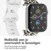 imoshion Siliconen⁺ bandje Apple Watch Series 1 t/m 9 / SE (38/40/41 mm) | Series 10 (42 mm) - Leopard