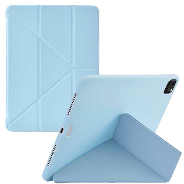 imoshion Origami Bookcase iPad Air 11 inch (2024) M2 / Air 5 (2022) / Air 4 (2020) / Pro 11 (2018 / 2020 / 2021 / 2022) - Lichtblauw