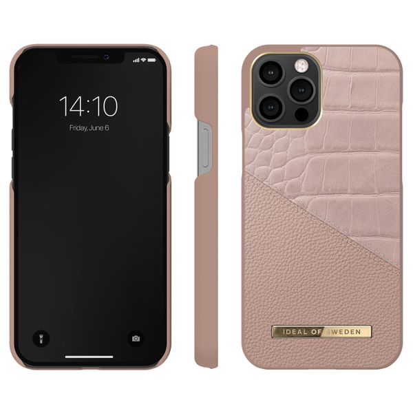 iDeal of Sweden Atelier Backcover iPhone 12 Pro Max - Rose Smoke Croco