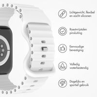 imoshion Athletic siliconenbandje Apple Watch Series 1 t/m 10 / SE / Ultra (2) (44/45/46/49 mm) - Wit