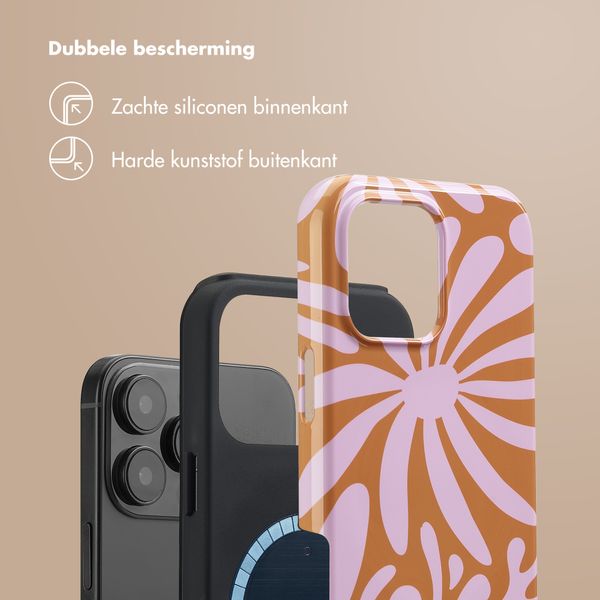 Selencia Vivid Backcover met MagSafe Apple iPhone 16 Pro Max - Modern Bloom Pink