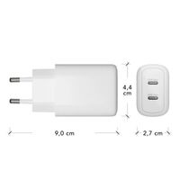 dbramante1928 re-charge | Wall Charger - 2x USB-C 25 Watt - Wit