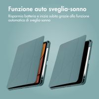 imoshion Origami Bookcase Apple iPad 11 (2025) 11 inch A16 / iPad 10 (2022) 10.9 inch - Donkergroen