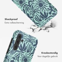 Selencia Vivid Tough Backcover Samsung Galaxy A55 - Tropical Vibes Light Blue