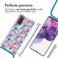 imoshion Design hoesje met koord Samsung Galaxy S20 - Jellyfish Watercolor