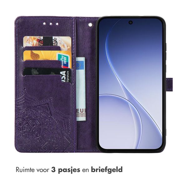 imoshion Mandala Bookcase Oppo Reno15 F (5G) - Paars