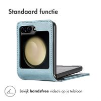 imoshion Luxe Bookcase Samsung Galaxy Z Flip 7 FE - Lichtblauw