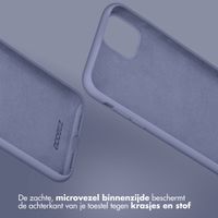 Accezz Liquid Silicone Backcover iPhone Xr - Lavender Gray