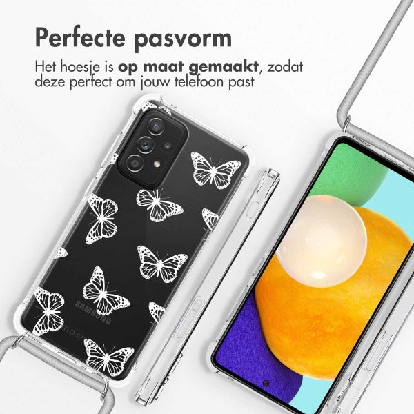 imoshion Design hoesje met koord Samsung Galaxy A52(s) (5G/4G) - Butterfly