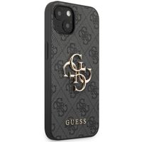 Guess 4G Metal Logo Backcover Apple iPhone 13 - Grijs