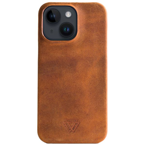 Wachikopa Full Wrap Backcover iPhone 14 - Camel