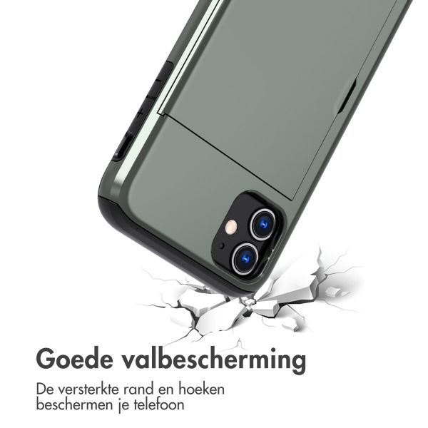 imoshion Backcover met pasjeshouder Apple iPhone 11 - Donkergroen