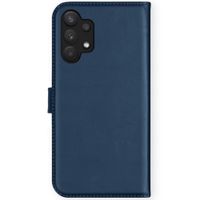 Selencia Echt Lederen Bookcase Samsung Galaxy A32 (5G) - Blauw