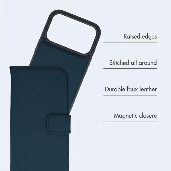 imoshion Detachable 2-in-1 Luxury Bookcase Apple iPhone 18 Pro Max / 17 Pro Max - Blue