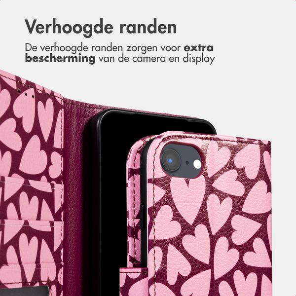 imoshion Design Bookcase Apple iPhone SE (2022 / 2020) / 8 / 7 / 6(s) - Hearty Blush