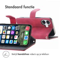 imoshion Bookcase met koord Apple iPhone 16 - Rood