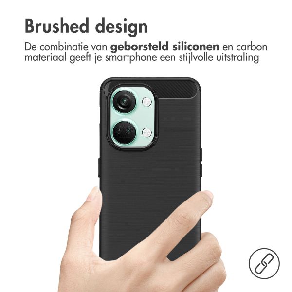 imoshion Brushed Backcover OnePlus Nord 3 - Zwart