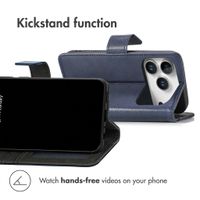 imoshion Luxury Wallet Case Apple iPhone 18 Pro Max / 17 Pro Max - Dark Blue