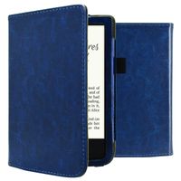 imoshion Vegan Leather Bookcase Pocketbook Touch Lux 5 / HD 3 / Basic Lux 4 / Vivlio Lux 5 - Donkerblauw