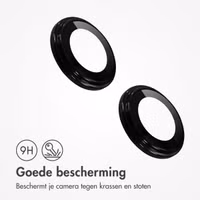 imoshion 2 Pack Camera lens protector Apple iPhone 14 / 14 Plus - Zwart