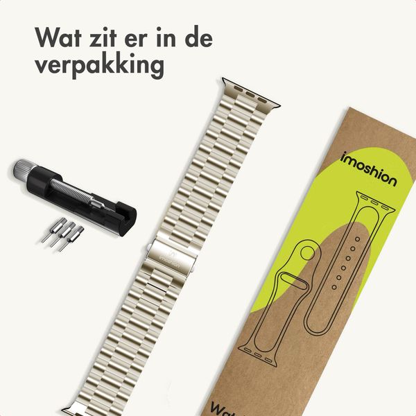 imoshion Stalen bandje Apple Watch | 38/40/41/42 mm - Starlight
