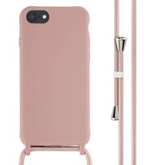 imoshion Silicone Case with Strap Apple iPhone SE (2022 / 2020) / 8 / 7 - Sand Pink