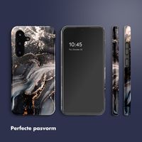Selencia Vivid Backcover Samsung Galaxy S25 FE - Chic Marble Black