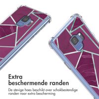 imoshion Design hoesje met koord Samsung Galaxy S9 - Bordeaux Graphic