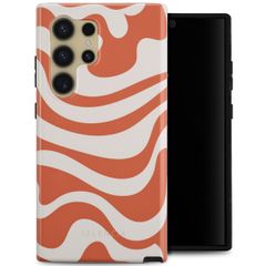 Selencia Vivid Backcover Samsung Galaxy S24 Ultra - Dream Swirl Orange