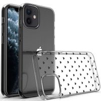 imoshion Design hoesje iPhone 12 Mini - Hartjes - Zwart