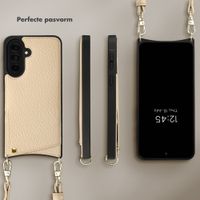 Selencia Nova Telefoonhoes met Koord en Pashouder Samsung Galaxy A37 (5G) - Beige