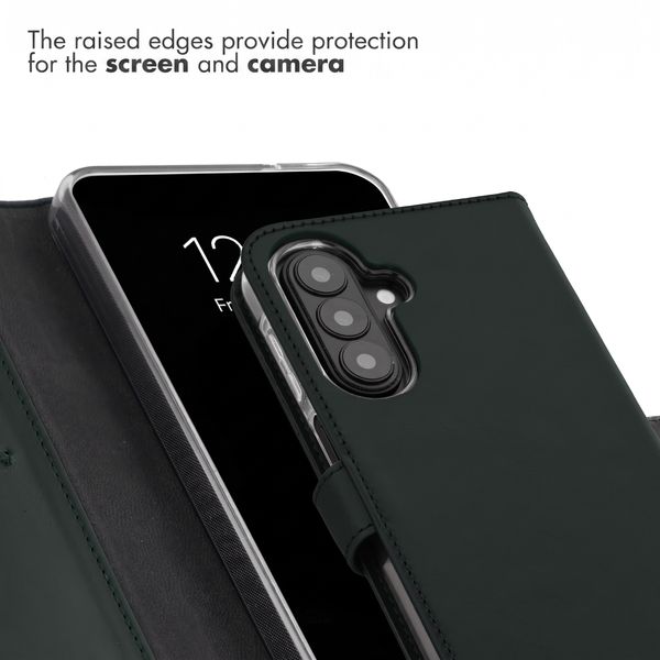 Selencia Genuine Leather Book Case Samsung Galaxy A27 (5G) - Green