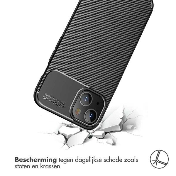 imoshion Carbon Softcase Backcover iPhone 13 Mini - Zwart