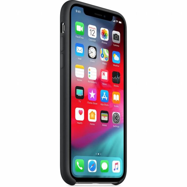 Apple Silicone Backcover iPhone Xs / X - Black