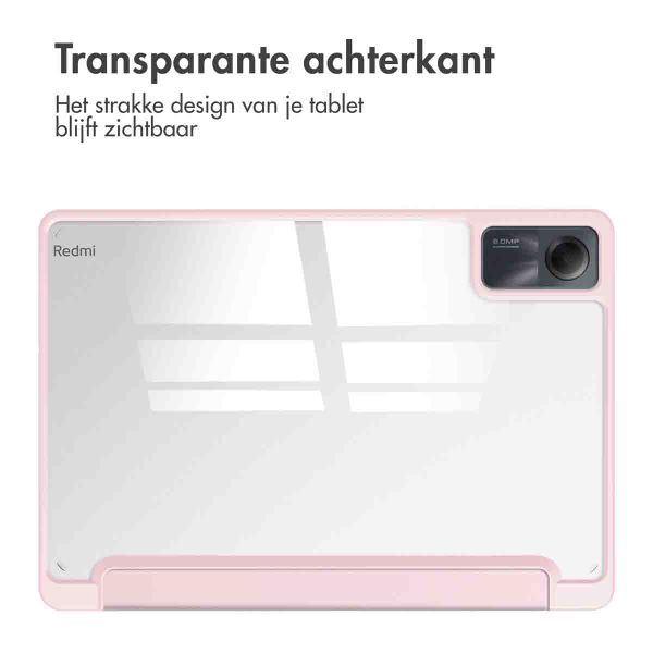 imoshion Trifold Hardcase Bookcase Xiaomi Redmi Pad SE - Roze