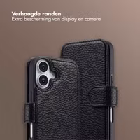 Selencia Riva Bookcase met MagSafe en Koord Apple iPhone 17 - Zwart