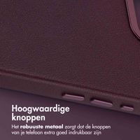 Accezz MagSafe Leather Backcover Apple iPhone 16e - Heath Purple