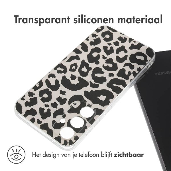 imoshion Design hoesje Samsung Galaxy S23 FE - Leopard Transparent