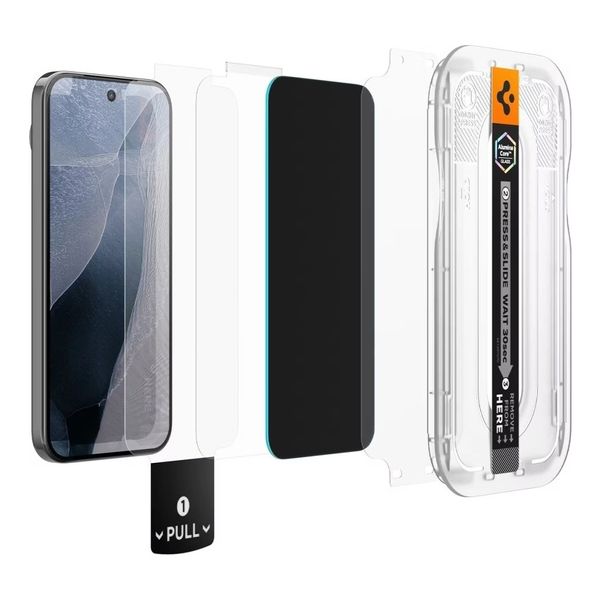 Spigen GLAStR Privacy EZ Fit Screenprotector + Applicator - 2-pack Google Pixel 11 / 10